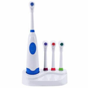Cepillo de dientes eléctrico rotatorio gira y recambios incluidos a pilas oral