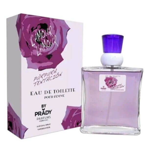 L'amour L'amour Purple Prady Mujer 100 ML Eau de Toilette Perfume genérico