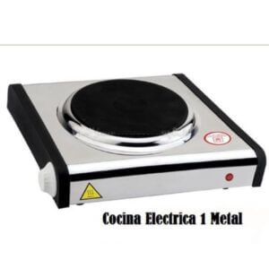cocina electrica inox 1000w placa camping hornillo metal