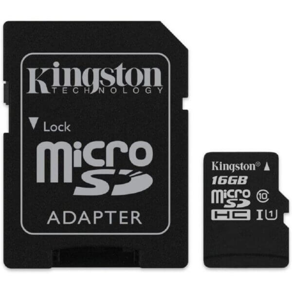 Tarjeta de memoria micro SD 16gb clase 10 kingston 2