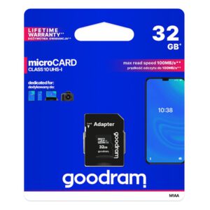 Tarjeta de memoria Goodram Micro SD 32GB M1AA C10 con adaptador