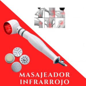 Electro masajeador infrarrojos lampara de masaje infra con cabezas de vibracion