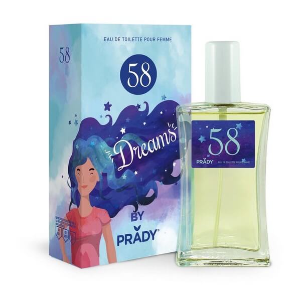 Perfume para mujer Dreams Nº 58 de Prady Night in Blue 100ml. spray