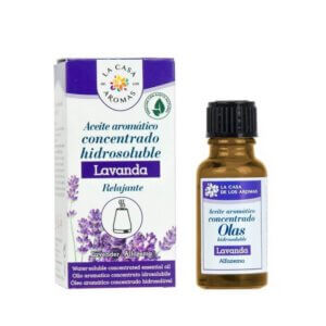 Aceite lavanda aromático esencial hidrosoluble ambientador aroma lavanda 18 ml. la casa de los aromas