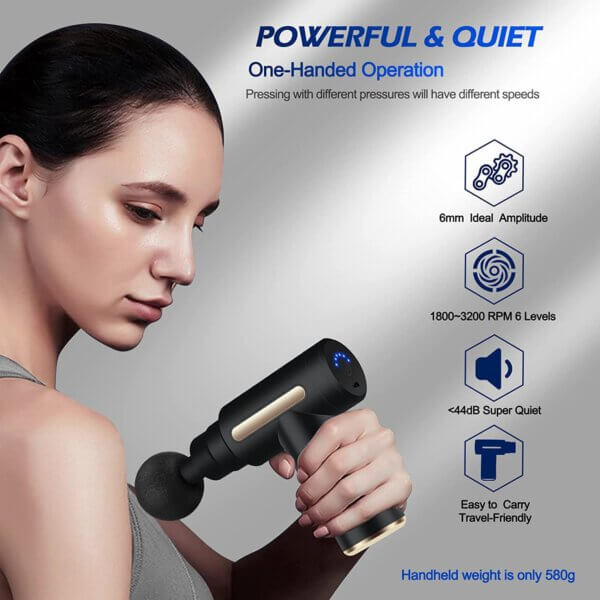 Mini masajeador pistola muscular portatil massage gun