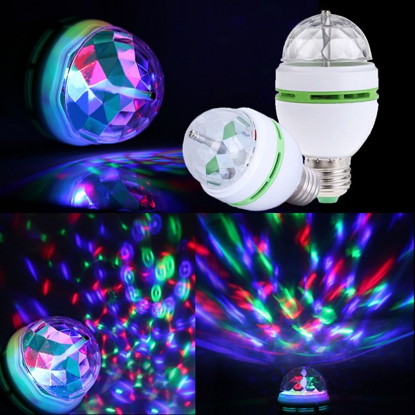 Bombilla LED RGB Party 3W efecto discoteca